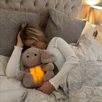 Kuscheltier mit Atemfunktion | Kuscheltier Hase für Komfort und Wohlbefinden | SchlafBunny