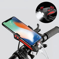 Fahrradlicht mit Handyhalterung & Powerbank | Fahrradbeleuchtung vorne | PowerRide