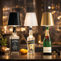 Flaschenlicht | Flasche als Tischlampe | Akku Tischleuchte | Flaschenverschluss | LumiFlasche