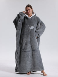 Hoodie Decke | Decke mit Ärmeln | Tragbarer Decken Pullover | WärmeHood